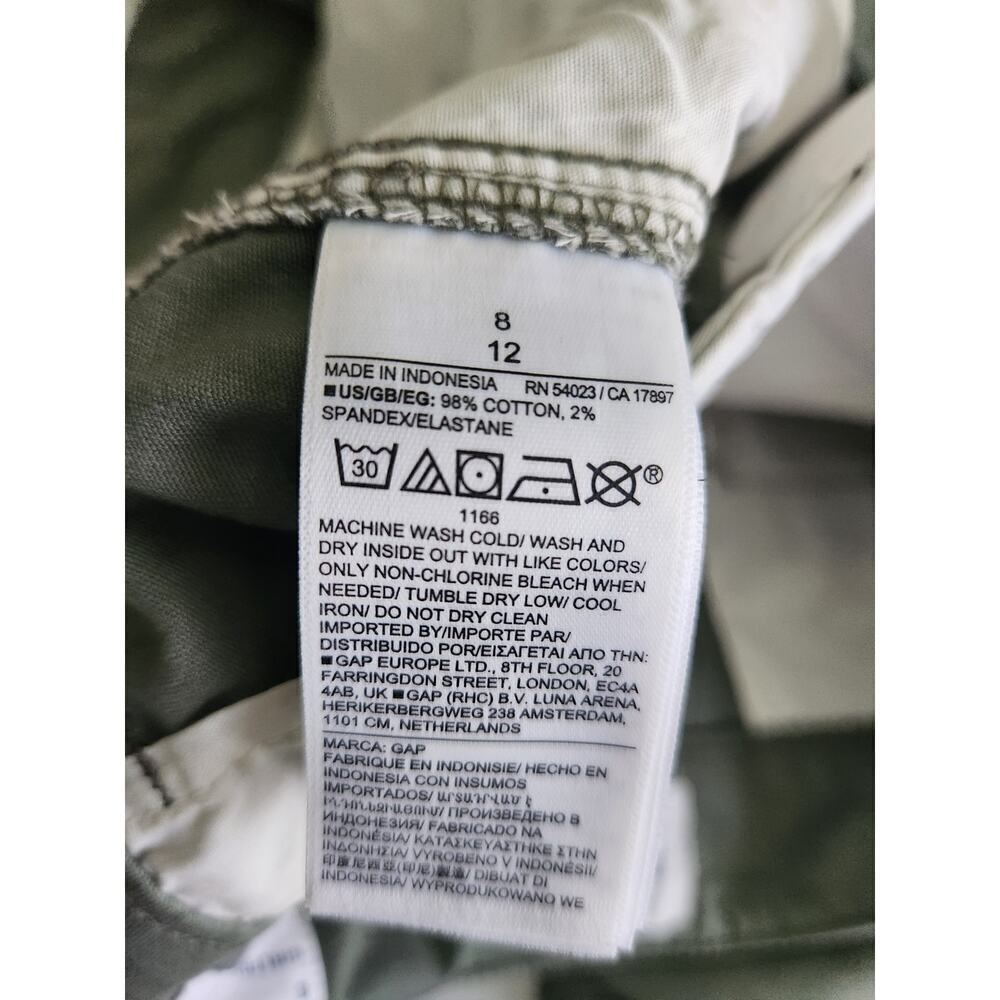GAP Girlfriend Khaki Olive Green sz 8 womens Careerwear workwear uniform - Picture 7 of 11